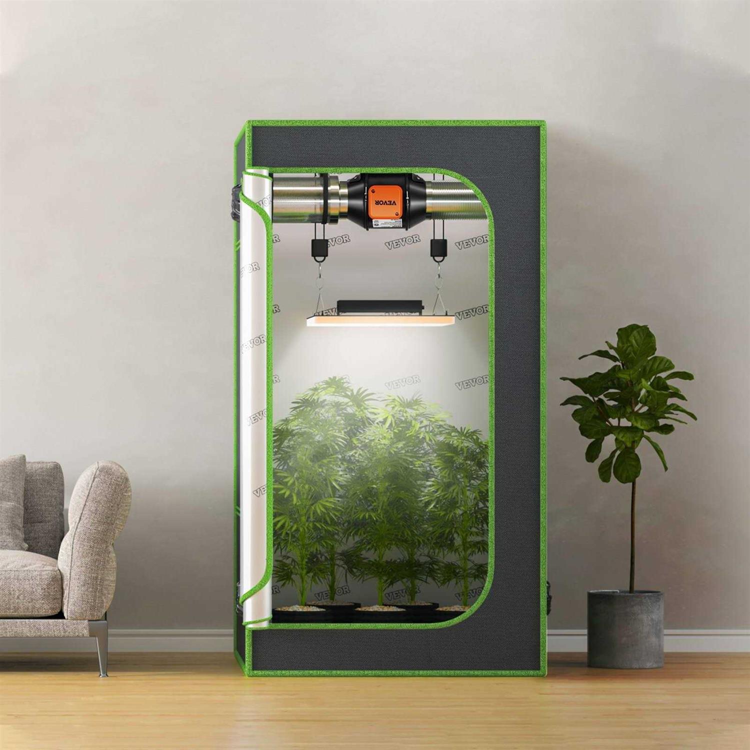 VEVOR Inline Duct Fan 4 in. 205 CFM with Temperature Humidity Controller Quiet EC-Motor Ventilation Exhaust Fan - Image 2