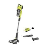 RYOBI ONE+ 18V Cordless Stick Vacuum Cleaner Kit with 4.0 Ah Battery and Charger