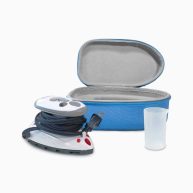 The Quilted Bear Mini Iron Lightweight Mini Steam Iron with Ceramic Sole Base Plate & Temperature Gauge For Use As A Craft Iron or Travel Iron