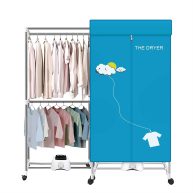 Xiaqing Portable Dryer,110V 1000w Electric Clothes Dryer Machine Double layer Stackable Clothes Drying Rack for Apartments