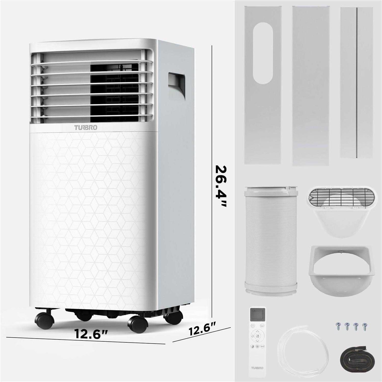TURBRO Greenland 8,000 BTU Portable Air Conditioner, Dehumidifier and Fan - Image 4