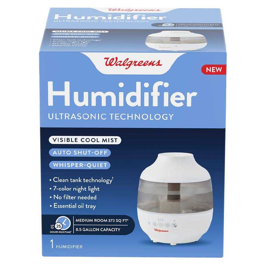 Walgreens Medium Room Ultrasonics Humidifier .5 Gallon