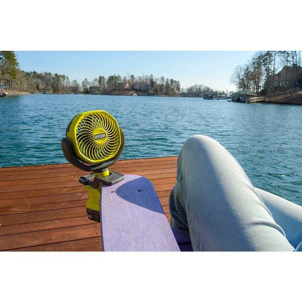 Ryobi ONE+ 18V Cordless 4 in. Clamp Fan - Image 2
