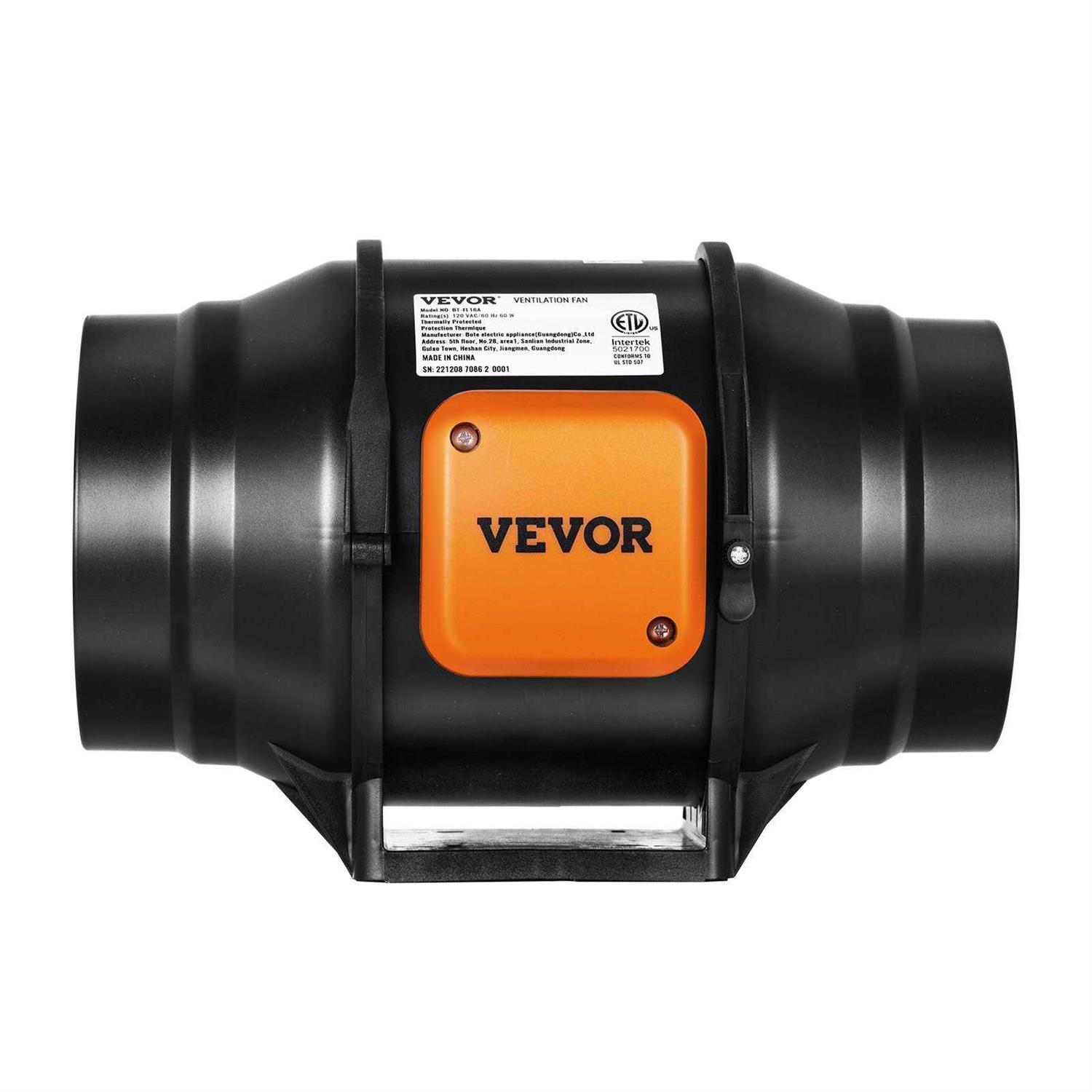 VEVOR 6 inch Inline Duct Fan Hvac Exhaust Blower Kit AC Variable Speed Control - Image 5