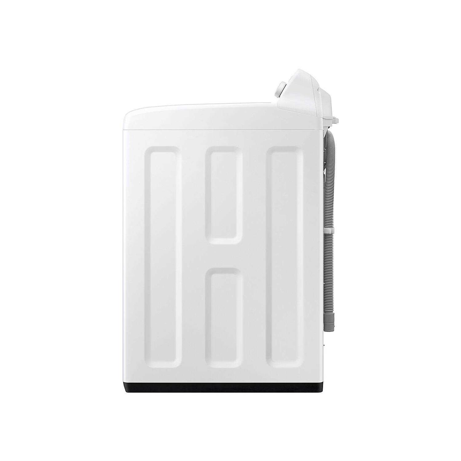 Samsung White Top Load Laundry Pair with WA41A3000AW 27 Washer and DVE41A3000W 27 Electric Dryer - Image 2