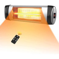 Sun-Ray 5100-BTU 120-Volt Stainless Steel Carbon Fiber Electric Patio Heater 1L1018