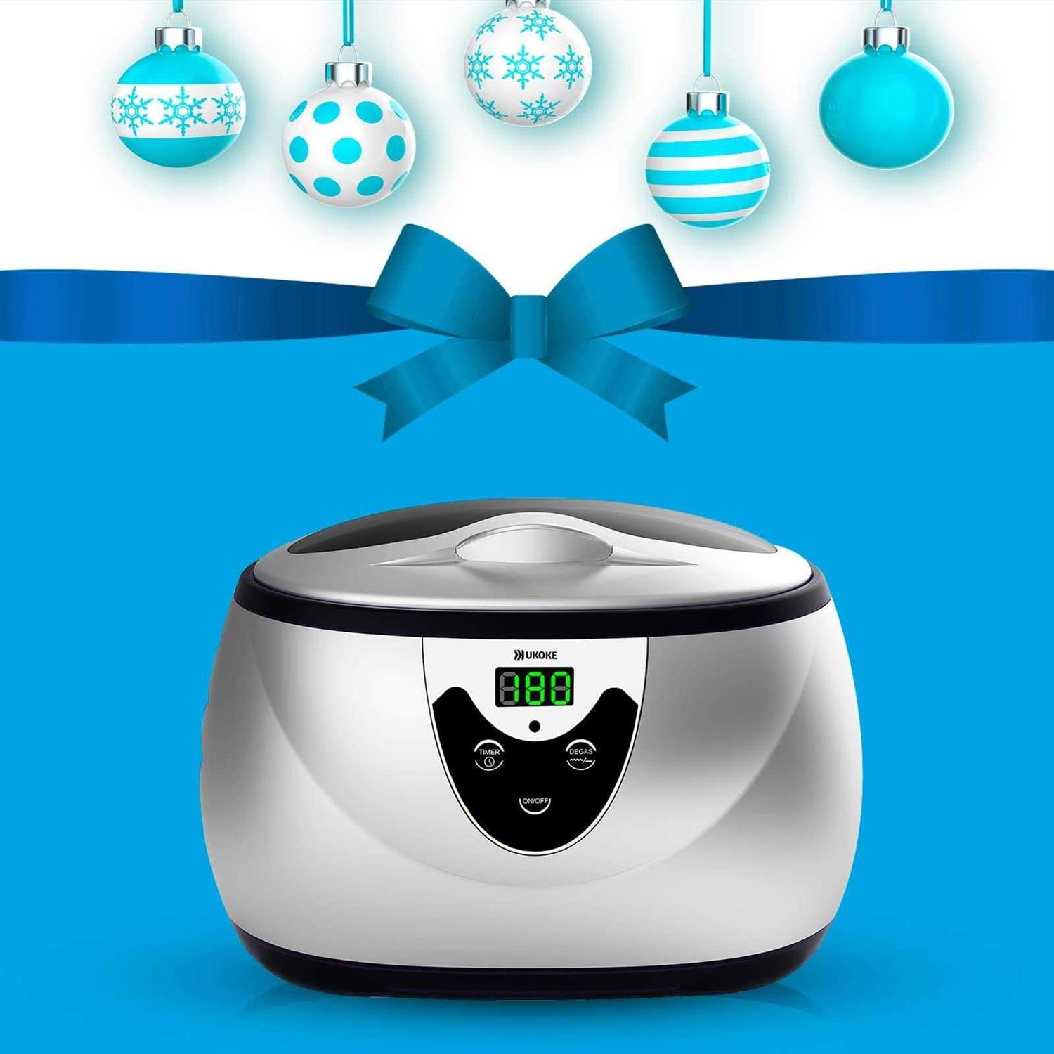 Ukoke Professional Ultrasonic Jewelry Cleaner with Timer Portable Cleaning Machine uuc06s - Image 4