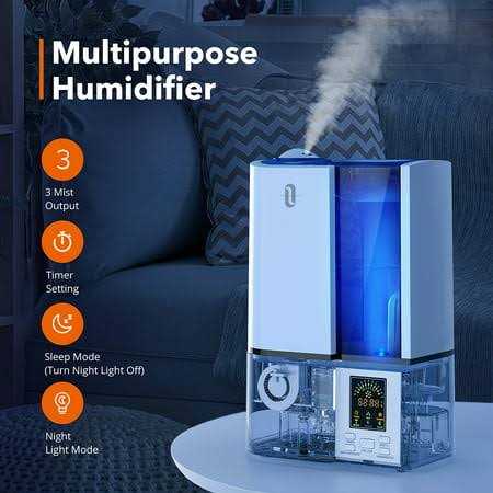 Taotronics Humidifiers 4L Cool Mist Ultrasonic Humidifier for Bedroom Home Large Room - Image 4