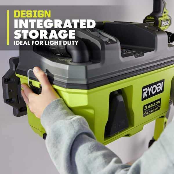RYOBI ONE+ 18V LINK Cordless 3 Gal. Wet/Dry Vacuum 1-1/4 in. Crevice Tool and Utility Nozzle - Image 2