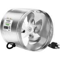 Vivosun 8 inch Inline Fan Duct 420 CFM, Hvac Exhaust Intake, Low Noise and Extra Long 5.5 inch Grounded Power Cord