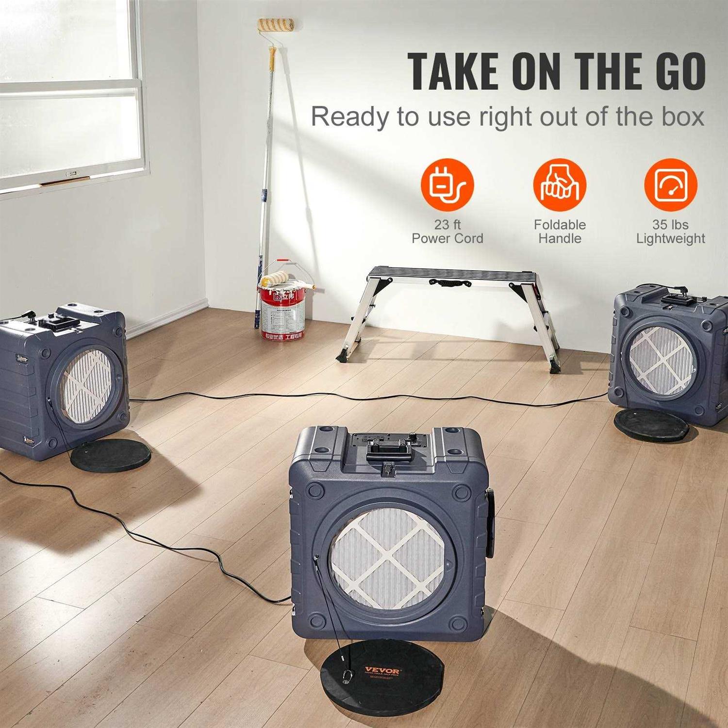 VEVOR Air Scrubber with 3-Stage Filtration KQXDQJ3550CFMCXVVV1 - Image 5