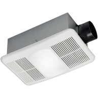 Utilitech Heater 1.5-Sone 80-CFM White Lighted Bathroom Fan and Heater
