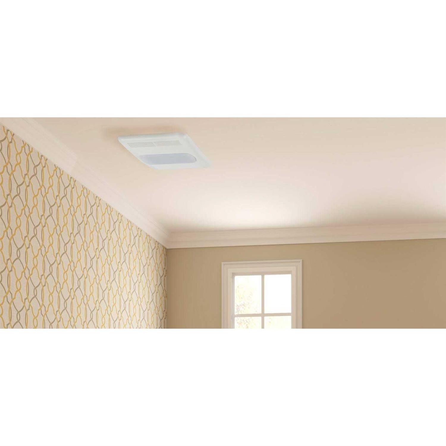 Utilitech Heater 1.5-Sone 80-CFM White Lighted Bathroom Fan and Heater - Image 2