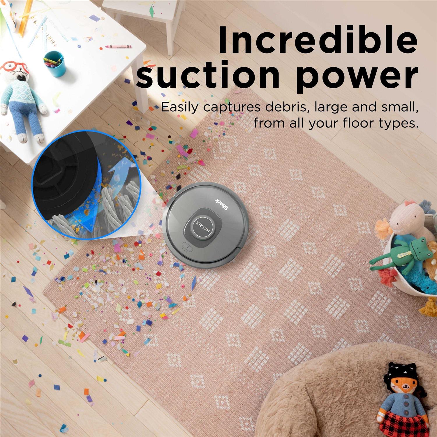 Shark Matrix Robot Vacuum with No Spots Missed on Carpets & Hard Floors RV2300 - Image 4