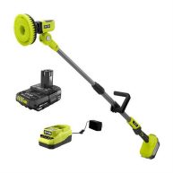 RYOBI ONE+ 18V Cordless Telescoping Power Scrubber Kit with 2.0 Ah Battery and Charger