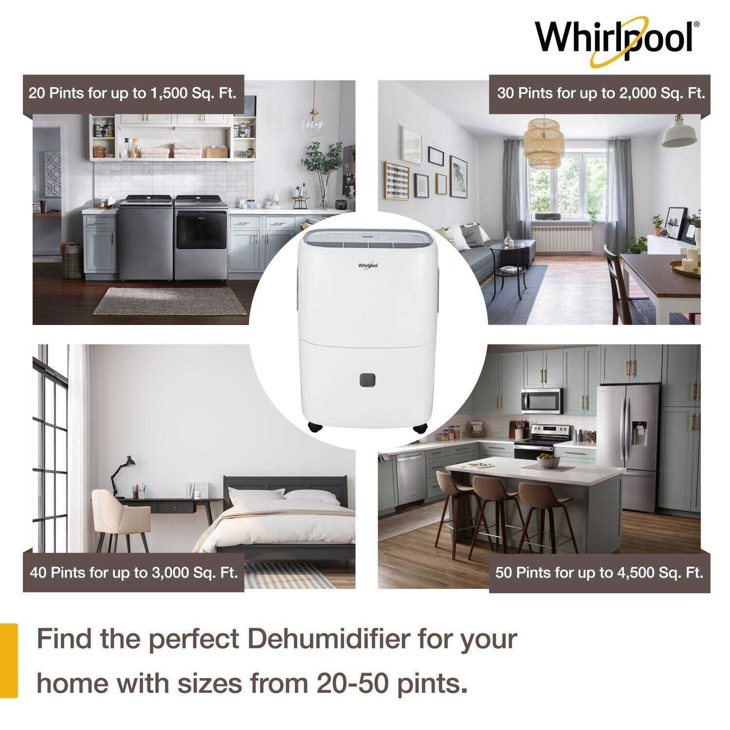 Whirlpool 30 Pint Dehumidifier - Image 3