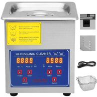 Vevor Ultrasonic Cleaner 2L Digital Ultrasonic Parts Cleaner with Timer 40kHz Professional 304 Stainless Steel Ultrasonic Cleane