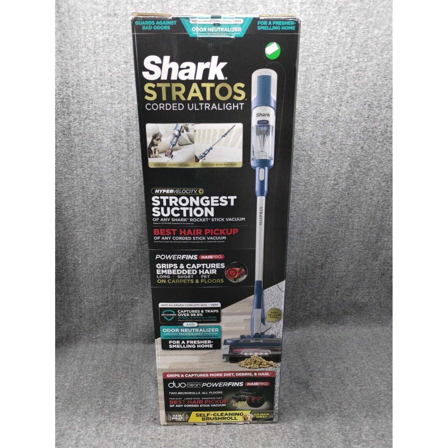 Shark Stratos Corded Stick Vacuum with DuoClean PowerFins HairPro HZ3002