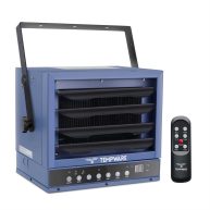 Tempware Electric Garage Heater 7500-Watt Digital Fan-Forced Ceiling Mount Shop Heater with Full-Function Remote