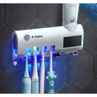Toothbrush Holder Wall Mounted,Toothbrush Dispenser,Toothbrush Light Function,rechargeable Solar Power