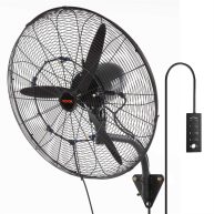 VEVOR 24 Inch Wall-Mount Misting Fan 3-speed IP44 Waterproof Oscillating Wall Fan