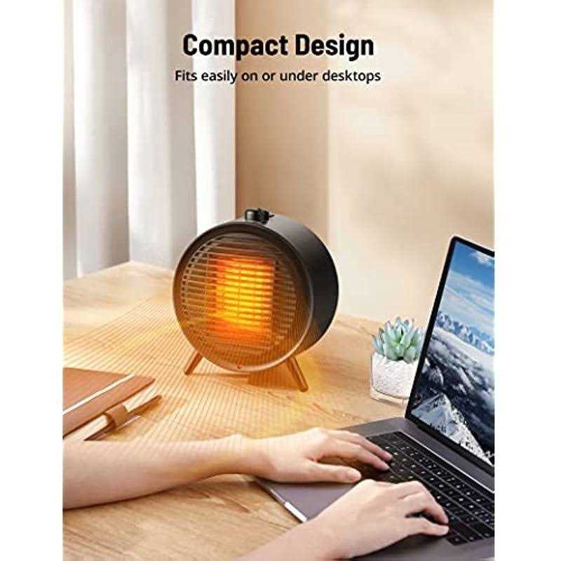 Space Heater 1500w Small Space Heater Energy Efficient Ptc Ceramic Portable Hea - Image 3