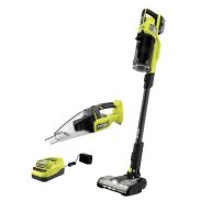 RYOBI ONE+ HP 18V Brushless Cordless Pet Stick Vacuum Cleaner Kit w/ Battery