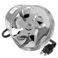 VIVOSUN 8 inch Inline Duct Booster Fan 420 CFM Low Noise Extra Long 5.5