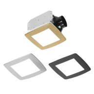 Utilitech 1.1-Sone 80-CFM Decorative Lighted Bathroom Ventilator Fan ENERGY STAR 7105-08-L