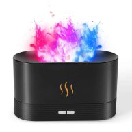 SENMUL Colorful Flame Air Aroma Diffuser Humidifier Upgraded 7 Flame Colors Noiseless Essential Oil Diffuser for Home,Office,Yoga with Auto-Off Protection