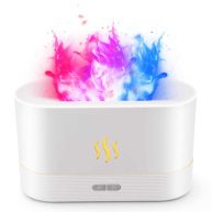 SENMUL Colorful Flame Air Aroma Diffuser Humidifier Upgraded 7 Flame Colors Noiseless Essential Oil Diffuser for Home,Office,Yoga with Auto-Off Protection