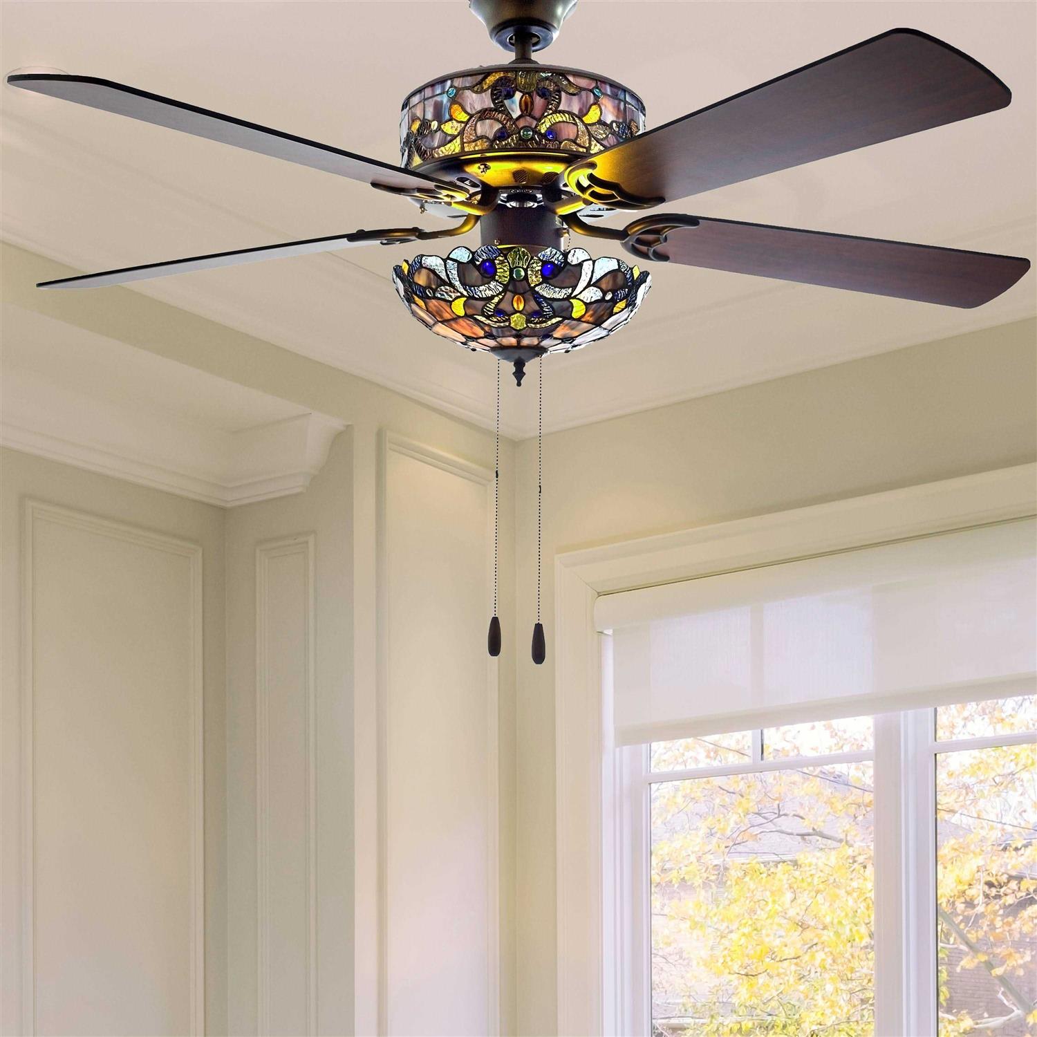 River of Goods 52 inch Magna Carta LED Ceiling Fan with Light - Image 3