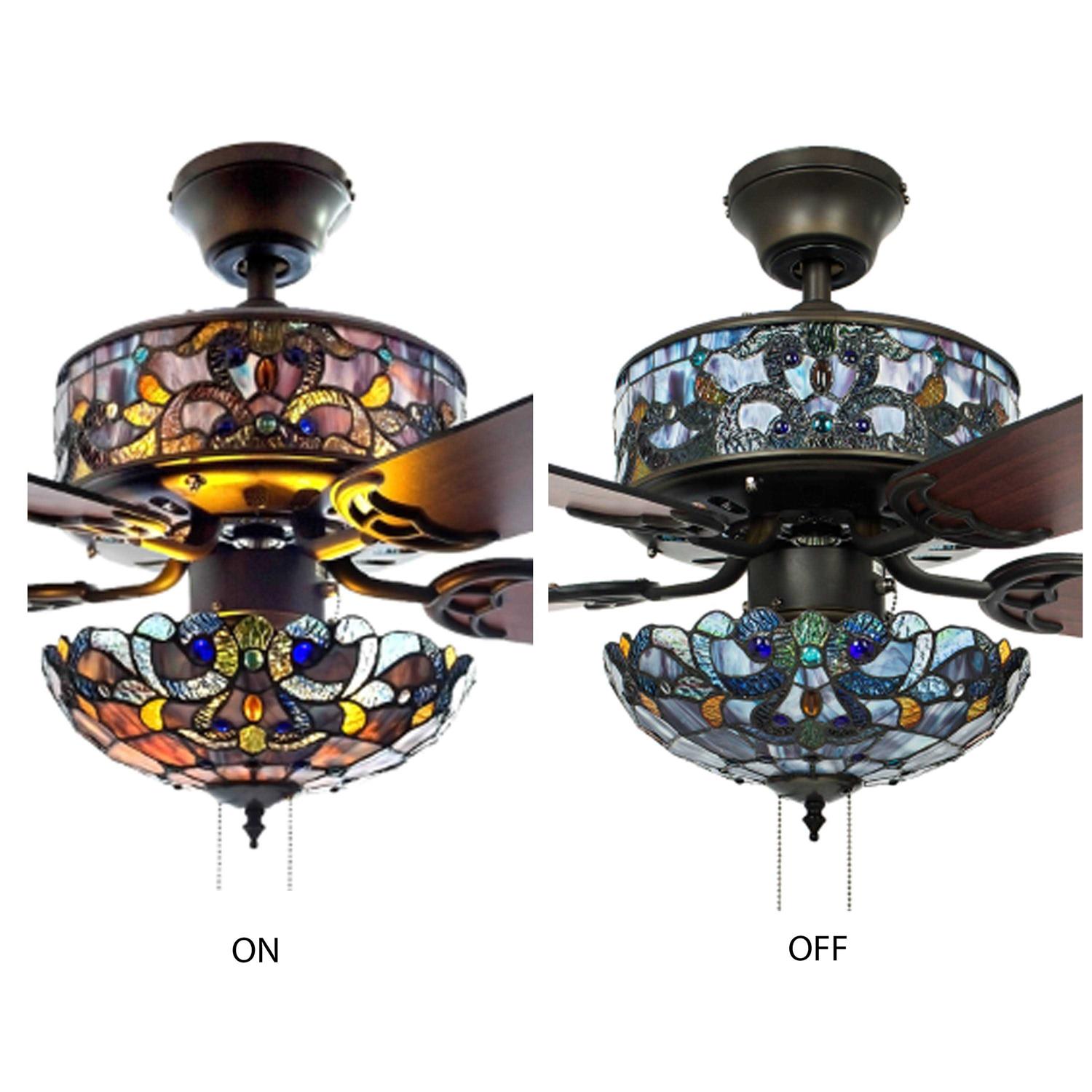 River of Goods 52 inch Magna Carta LED Ceiling Fan with Light - Image 4