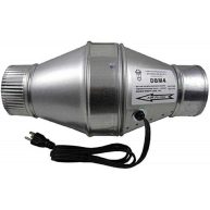 Tjernlund 100 CFM Duct Booster Fan for 4 in. Flex or Metal Duct