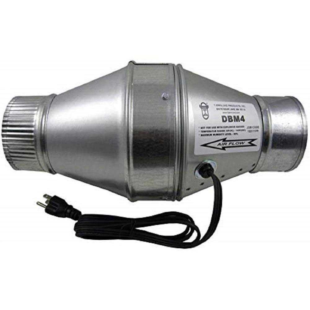 Tjernlund 100 CFM Duct Booster Fan for 4 in. Flex or Metal Duct