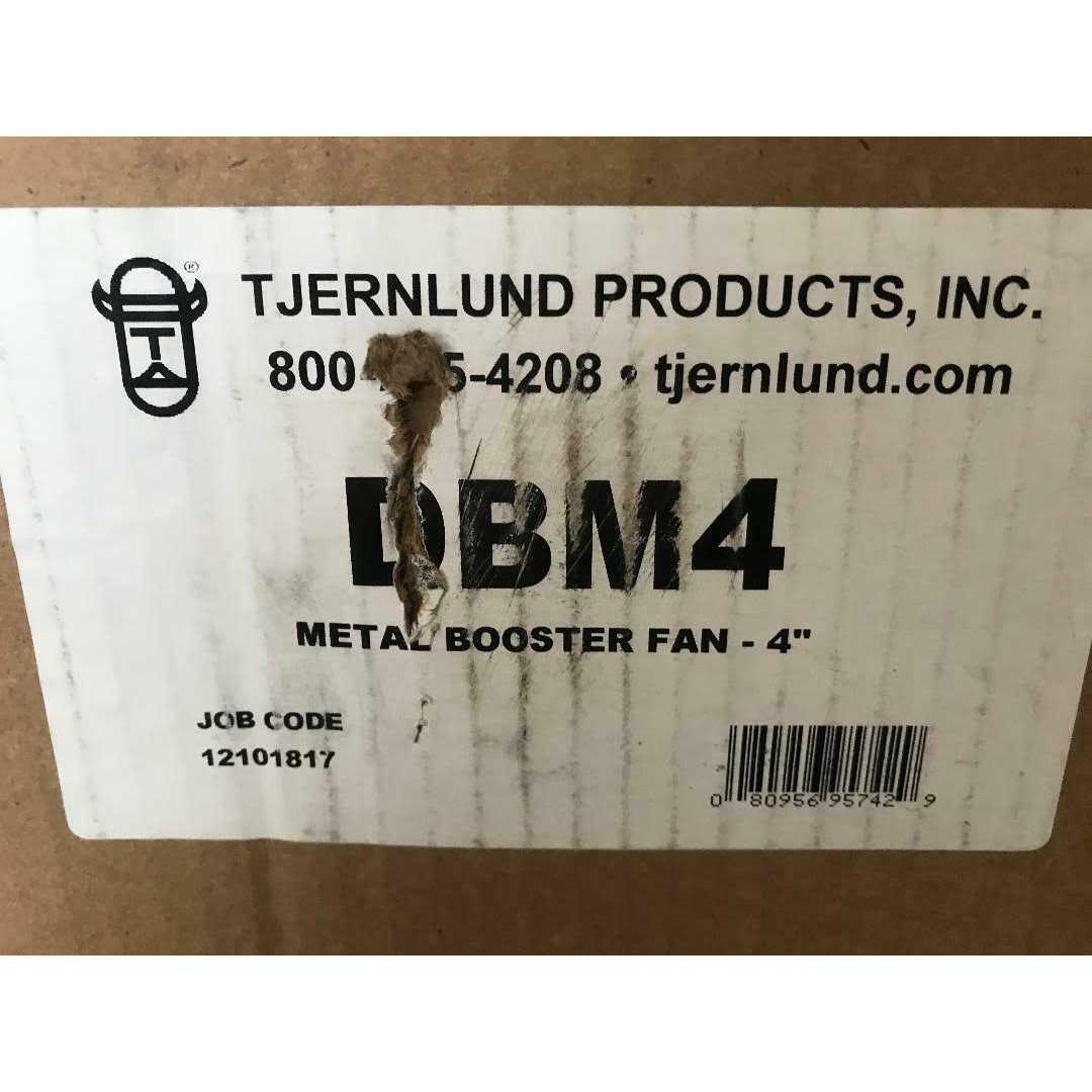 Tjernlund 100 CFM Duct Booster Fan for 4 in. Flex or Metal Duct - Image 2