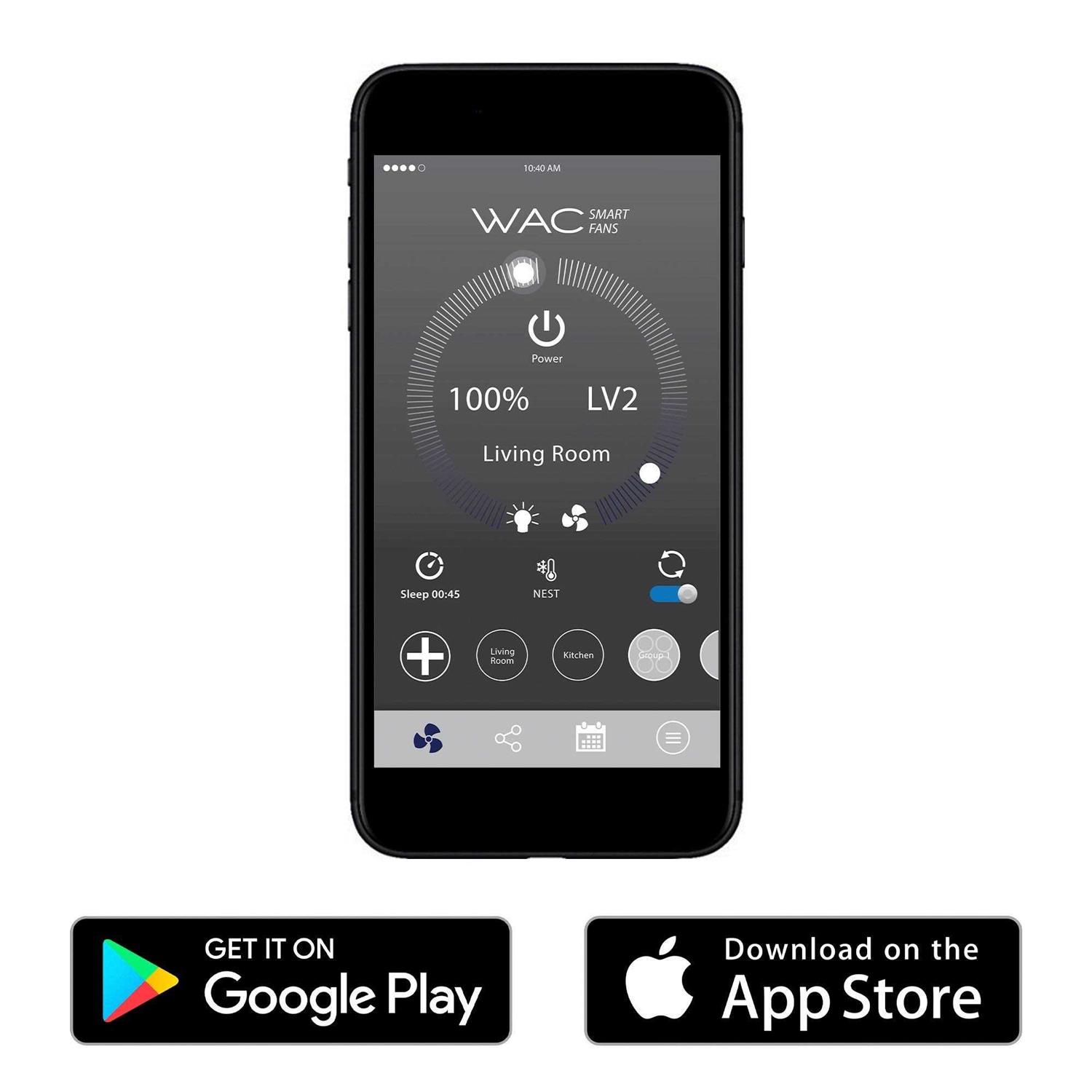 WAC Lighting Mocha Smart Ceiling Fan F-001 - Image 4