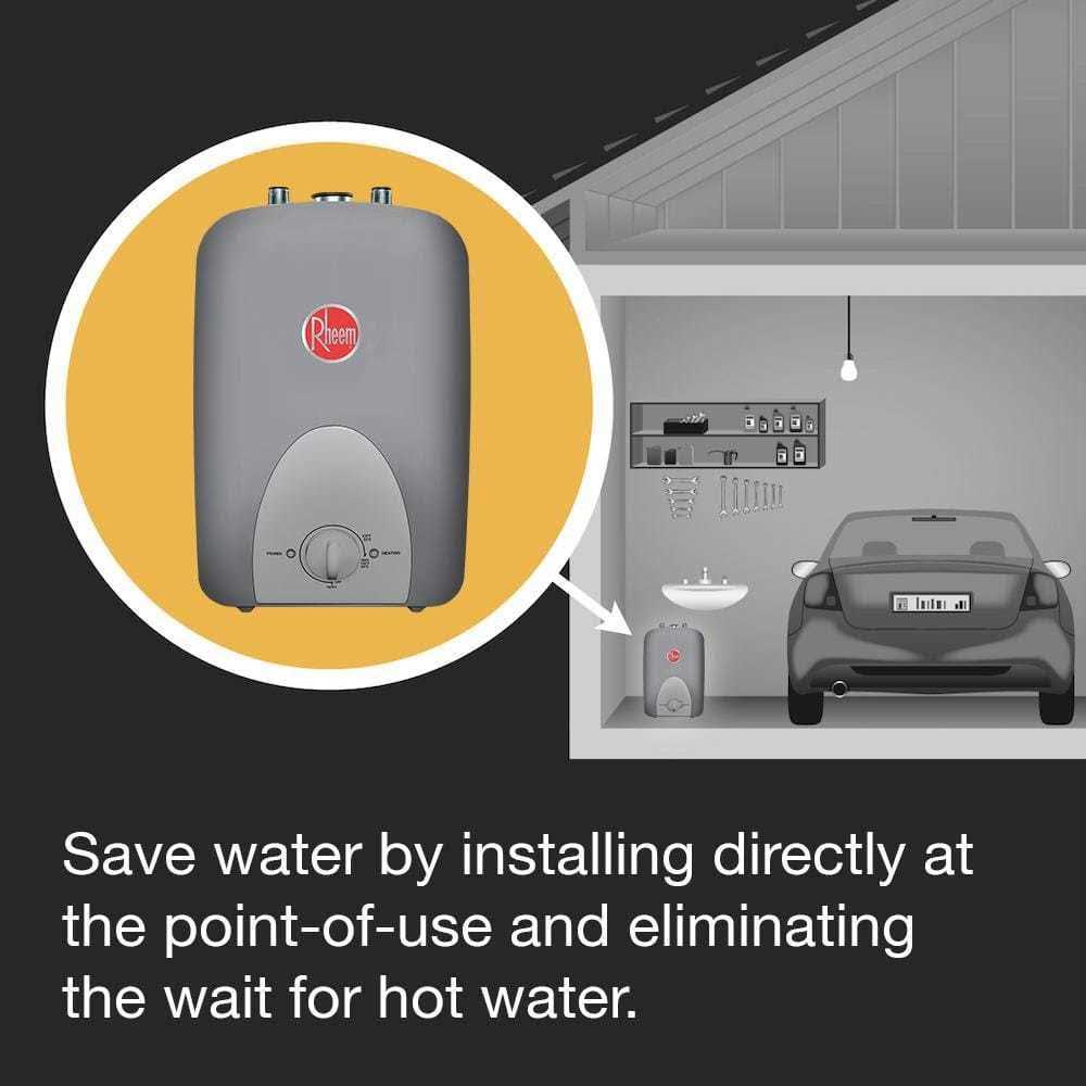Rheem Minitank 120-Volt Compact Point of Use Electric Water Heater - Image 3