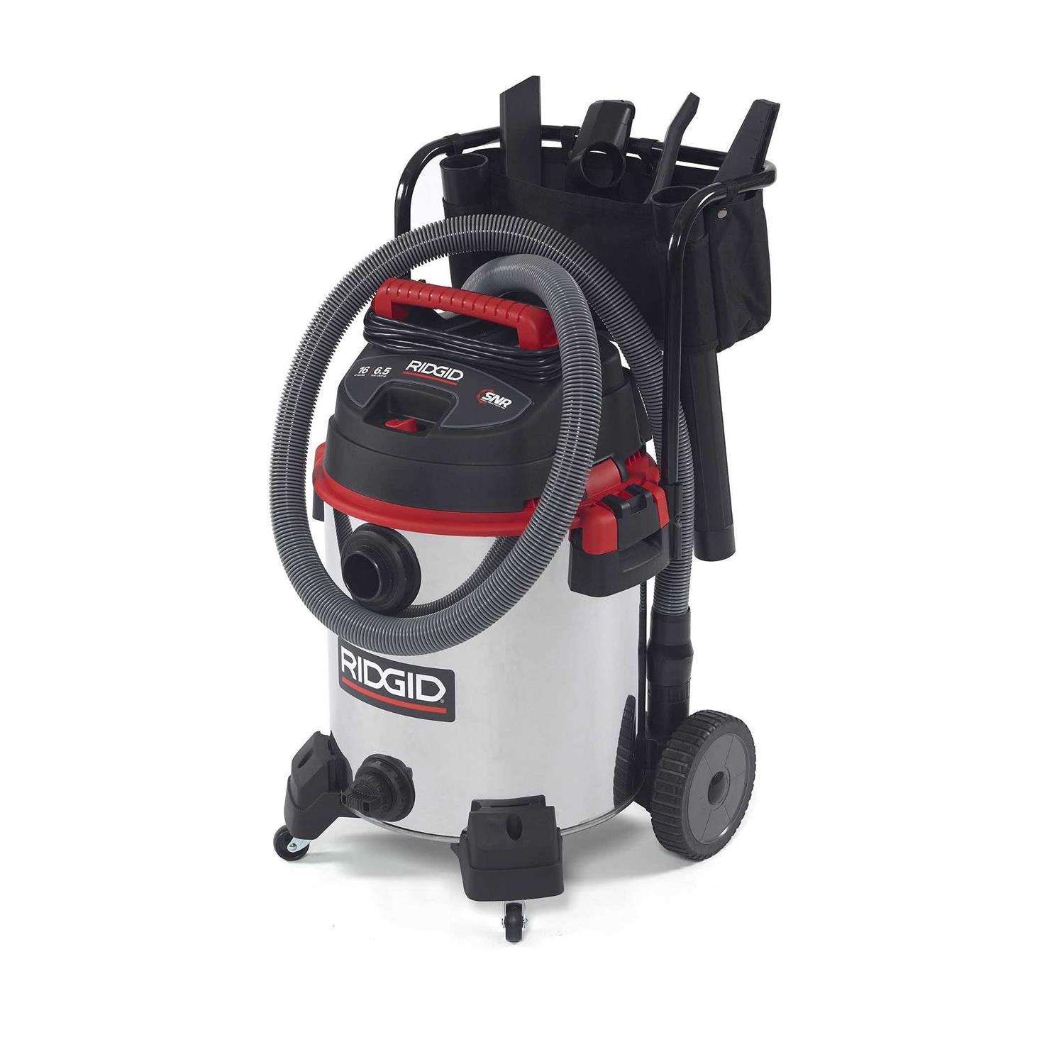 RIDGID 50353 1610RV Stainless-Steel Wet/Dry Vacuum with Cart - Image 5