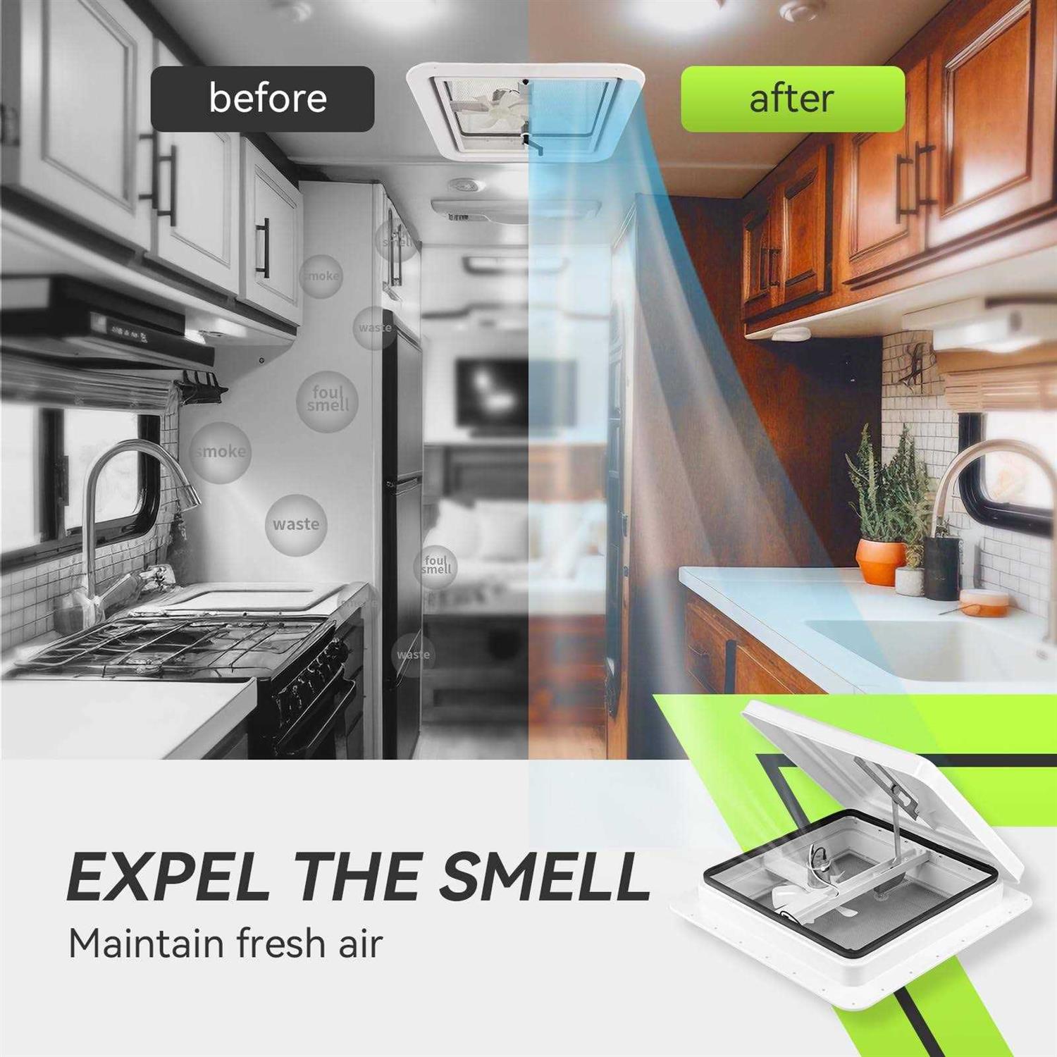 RVMATE 14 RV Roof Vent Fan for RV/Camper/Trailer - Image 2