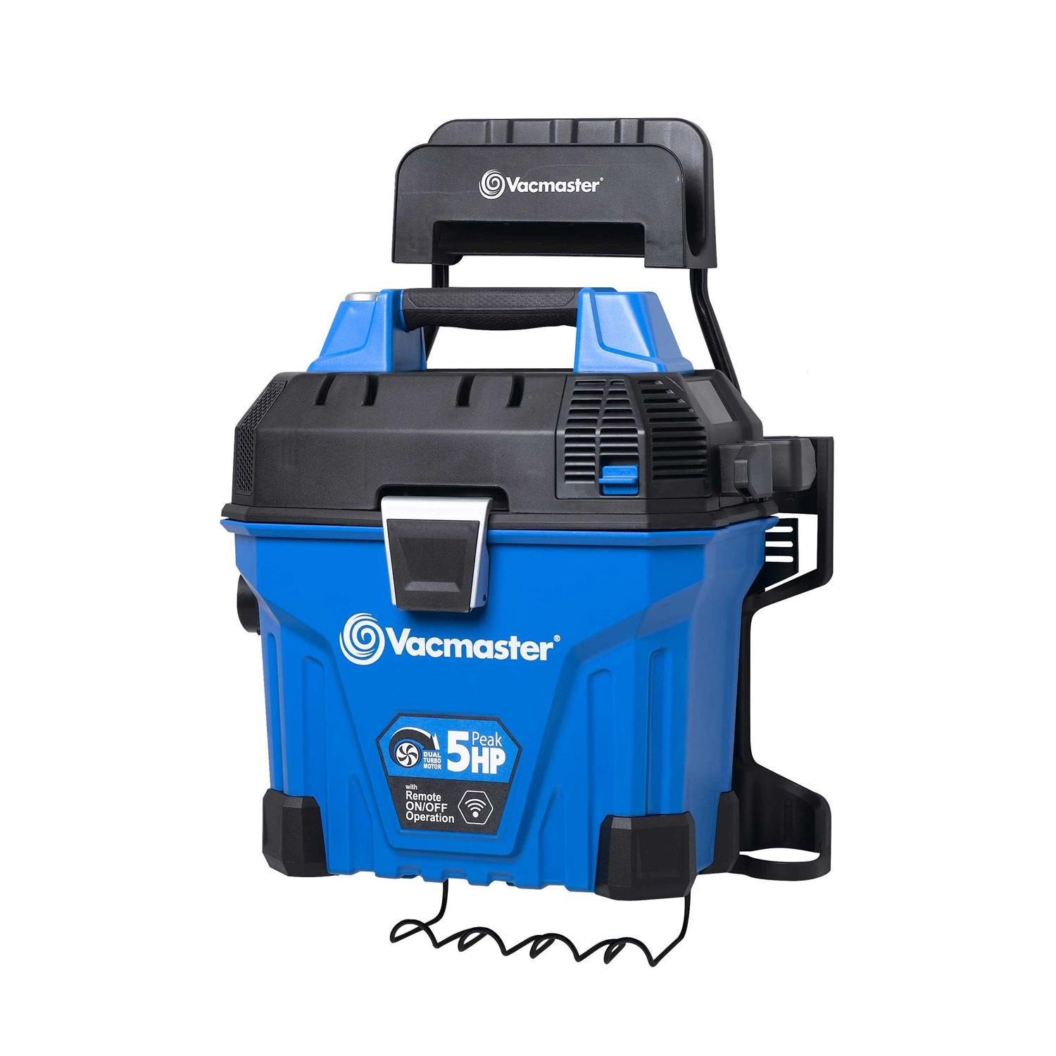 Vacmaster 5 Gallon Wall Mountable Wet/Dry Vacuum with Remote Control