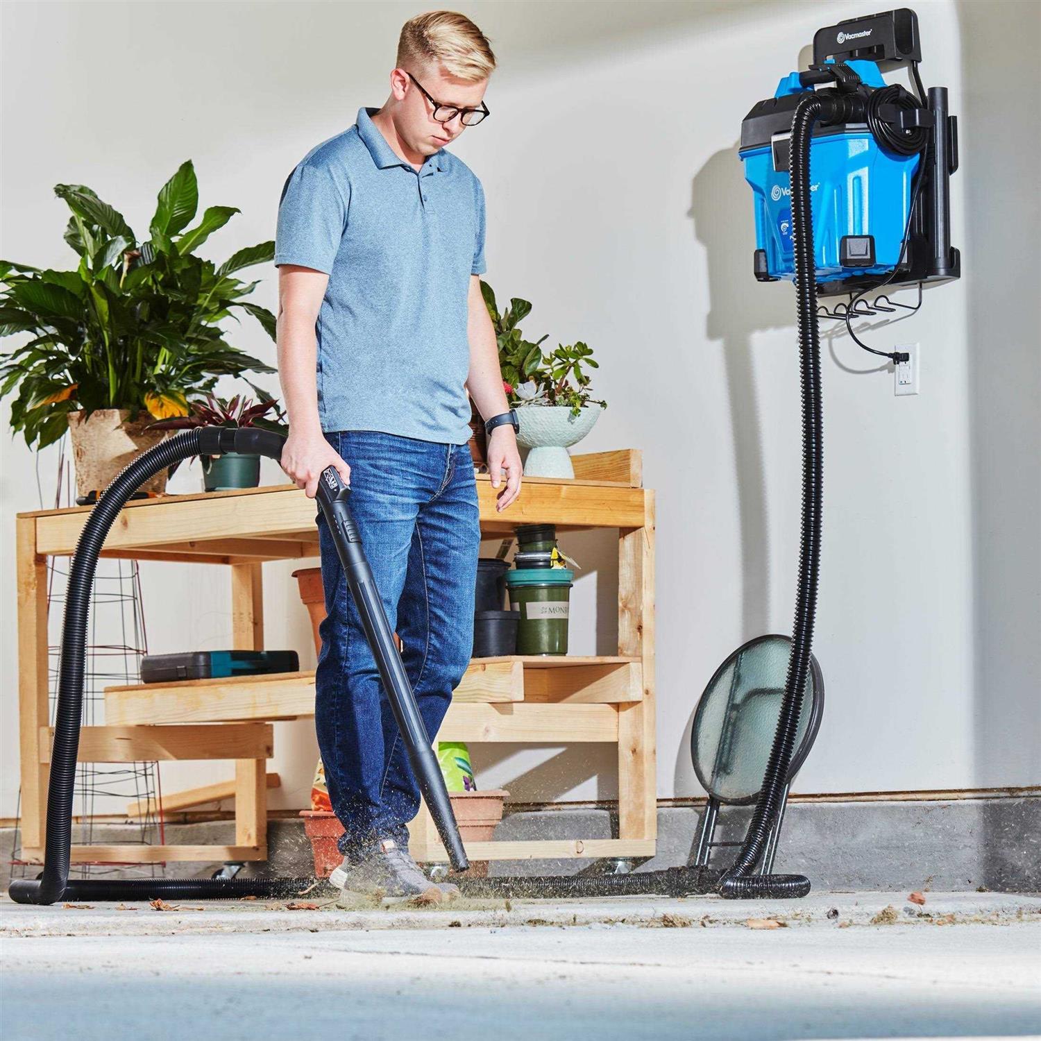 Vacmaster 5 Gallon Wall Mountable Wet/Dry Vacuum with Remote Control - Image 3