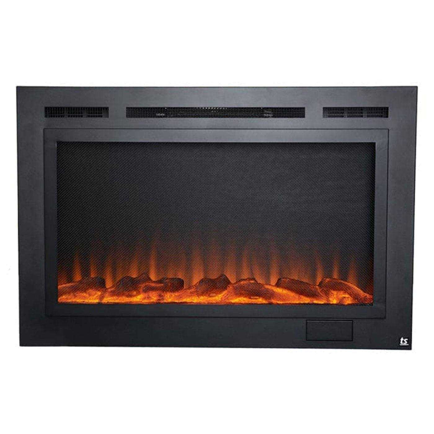 Touchstone Recessed Electric Fireplace Steel Mesh Screen