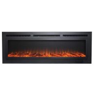 Touchstone Recessed Electric Fireplace Steel Mesh Screen