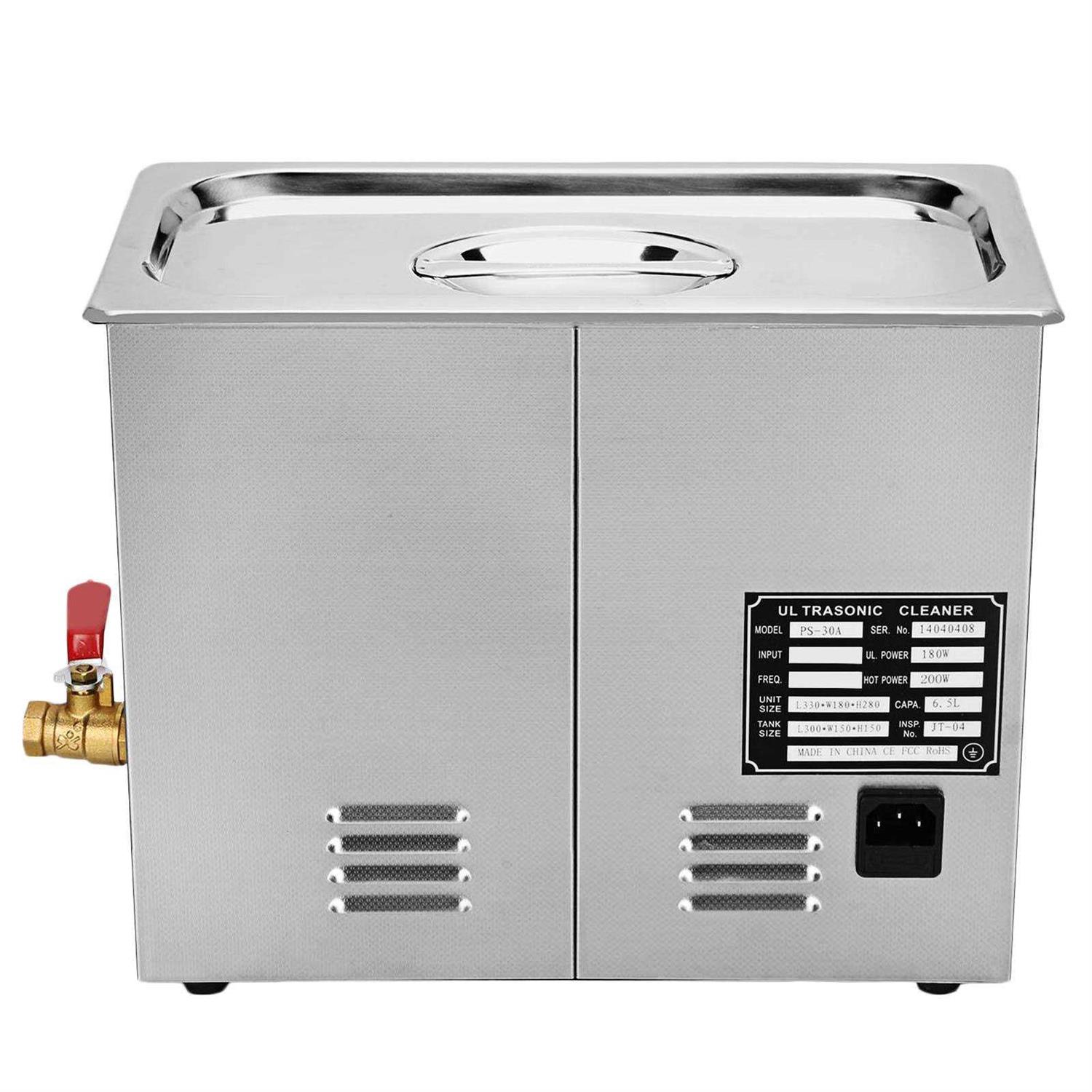Vevor Commercial Ultrasonic Cleaner 6L Heated Ultrasonic Cleaner with Digital Timer Jewelry Watch Glasses Cleaner Large Capacity - Image 4