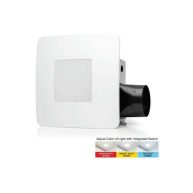 Revent 80 CFM Easy Installation Bathroom Exhaust Fan with Adjustable LED Lighting