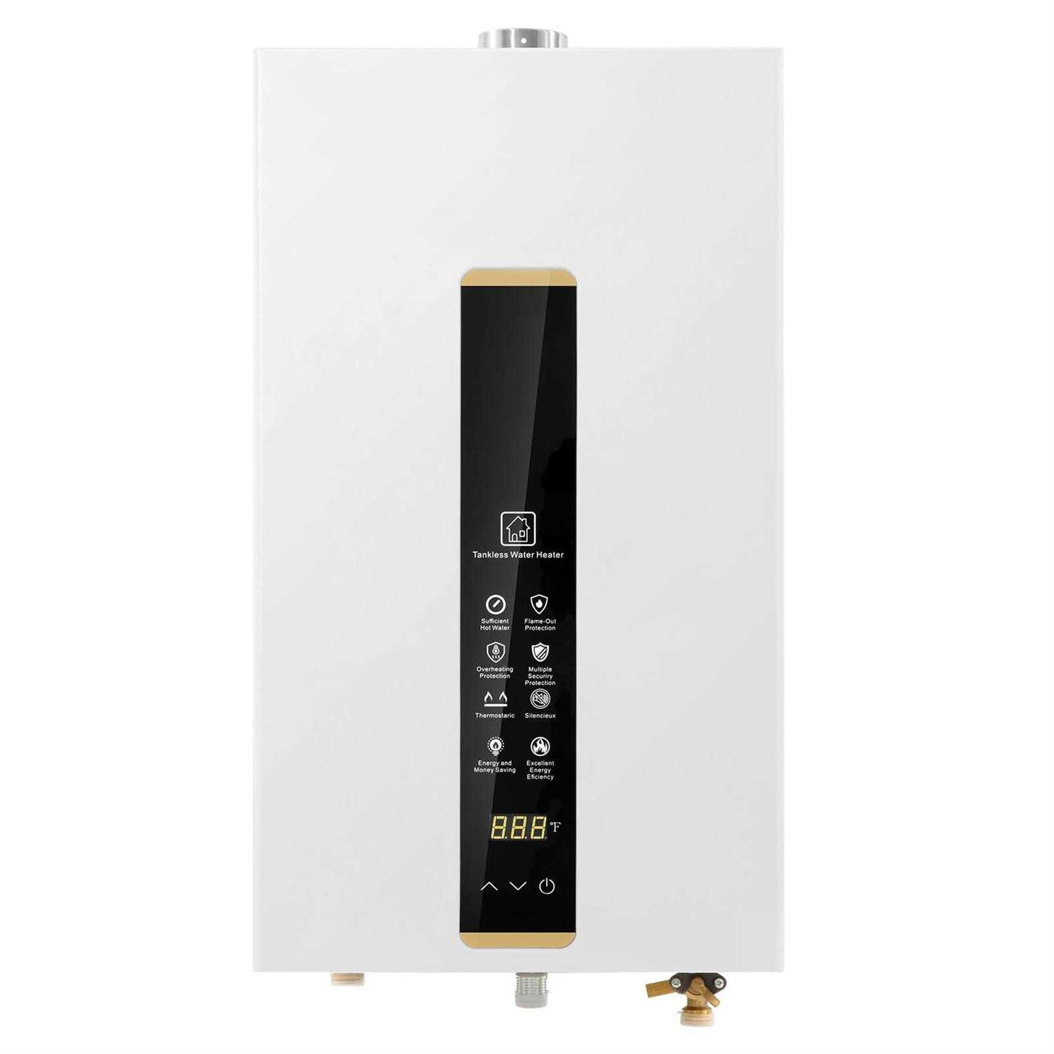 Tankless Water Heater Propane,Instant Hot Propane Gas Water Heater,Indoor 3.18 GPM,Constant Propane Water Heater with Fahrenheit Digital Display