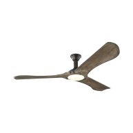 Visual Comfort Fan Minimalist Max LED Ceiling Fan Aged Pewter 3MNLR72AGPD-V1