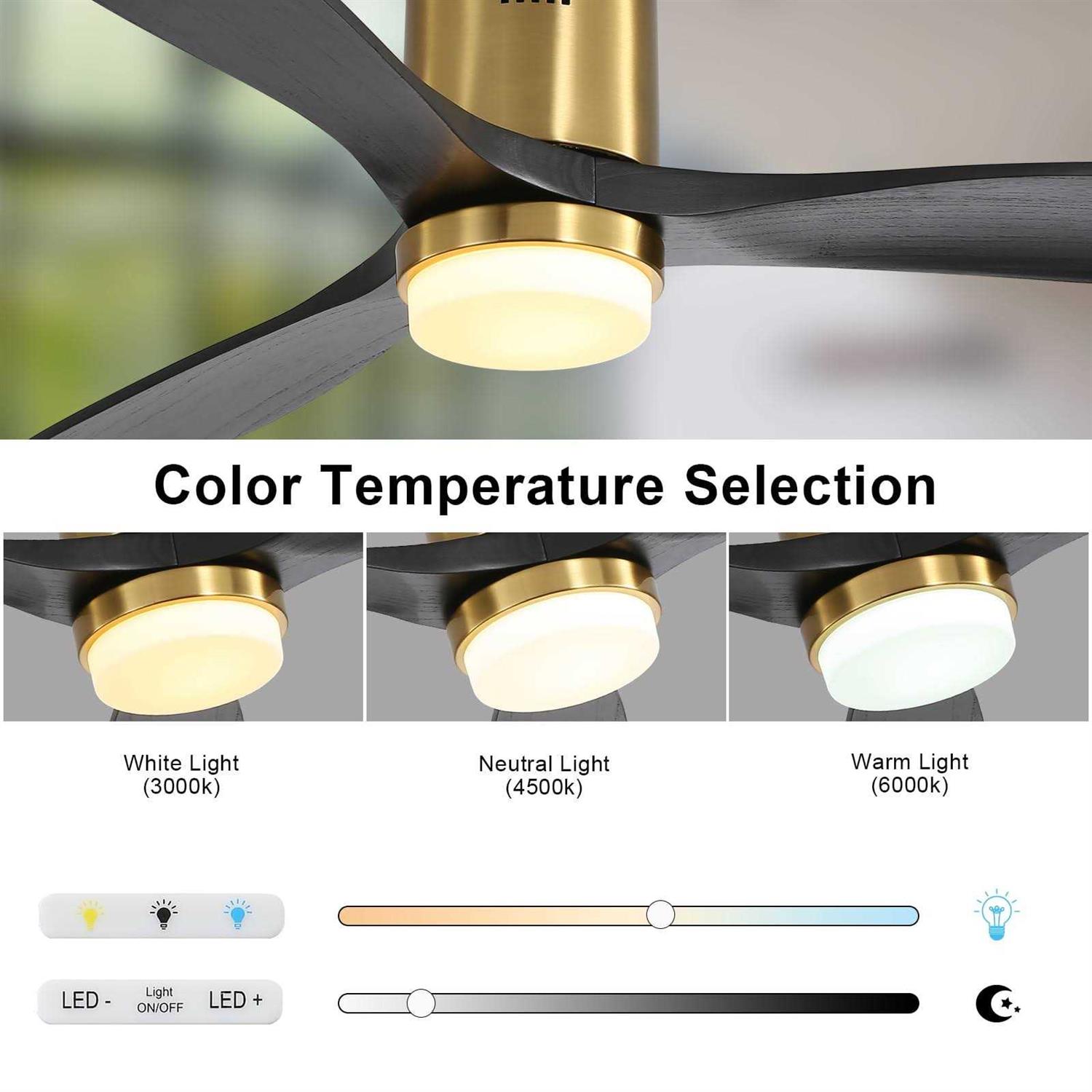 Sofucor 52 inch Low Profile Ceiling Dimmable Light and Remote Control - Image 4