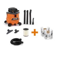 RIDGID 16 Gal. 6.5-Peak HP NXT Wet/Dry Shop Vacuum with Detachable Blower, Filter Hose and Accessories
